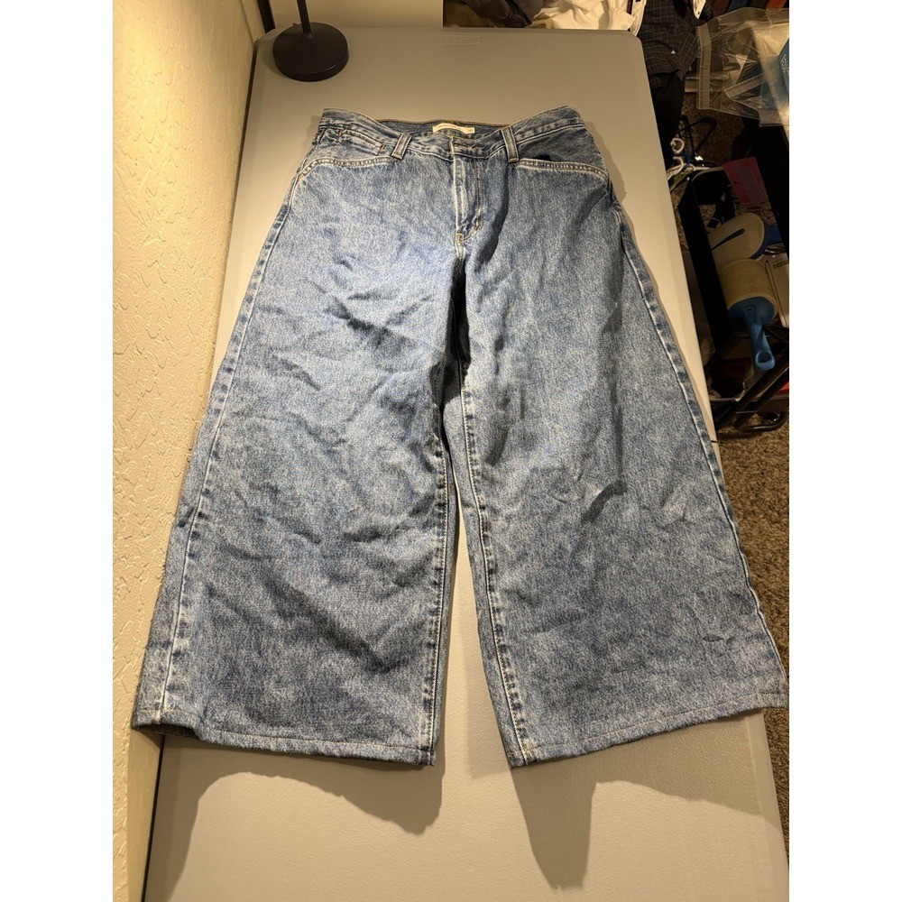 Levis 94 Baggy Wide Leg Jeans Women's 30 Dark Indigo Wash 30x31 (32x24)